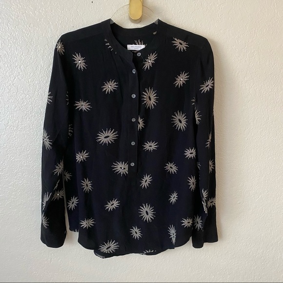 Equipment Ava silk black blouse size small - Picture 6 of 12